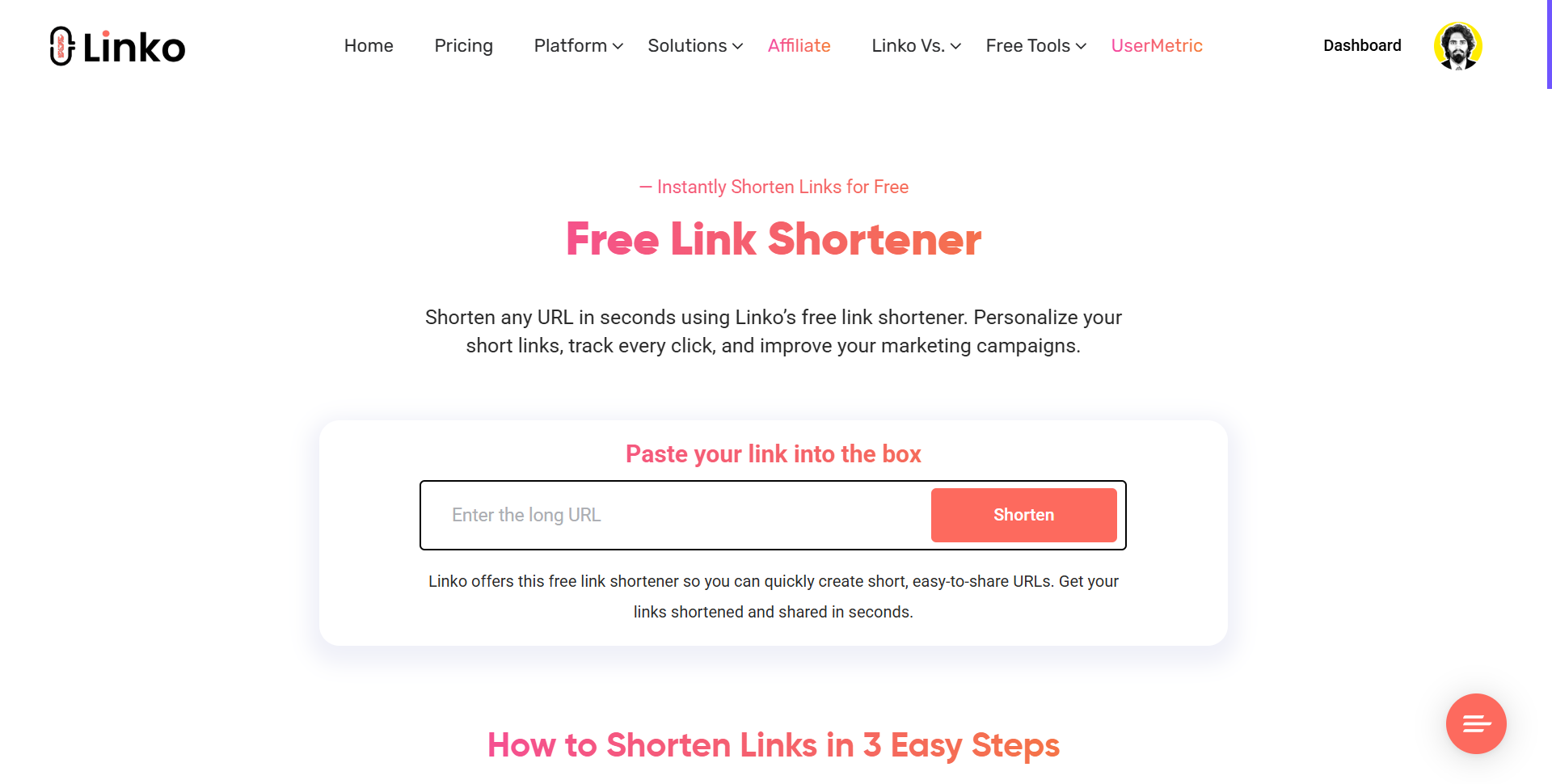 Linko's Free Link Shortener