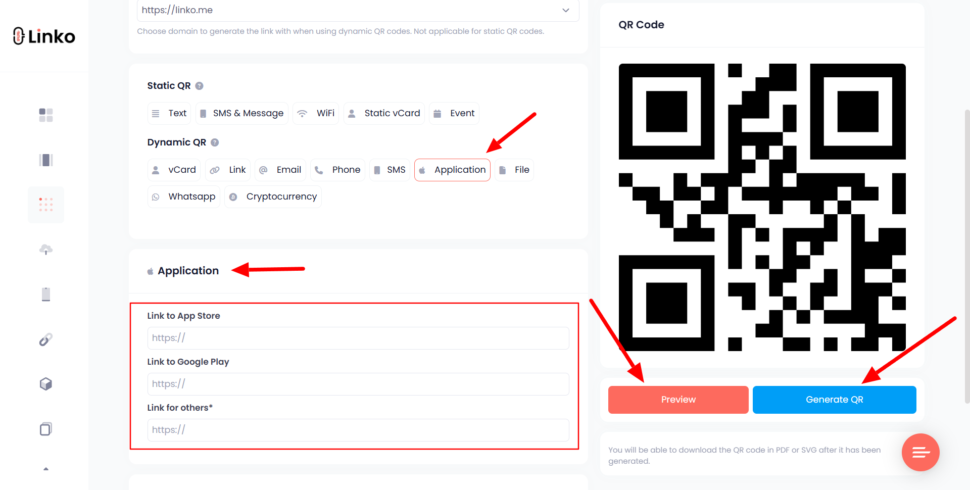 Create a QR Code For App Download - App QR Code Generator 5 Create Application QR Code