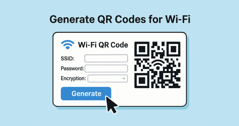 How to Create a QR Code For WiFi - Free WiFi QR Code Maker