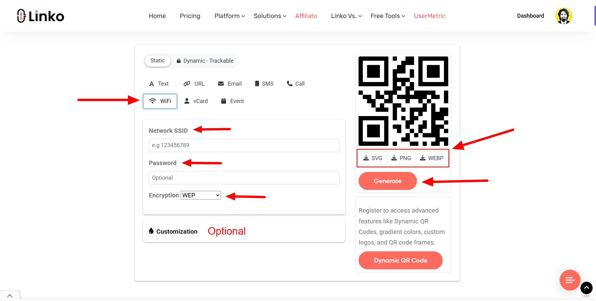 How to Create a QR Code For WiFi - Free WiFi QR Code Maker 3 Free WiFi QR Code Generator