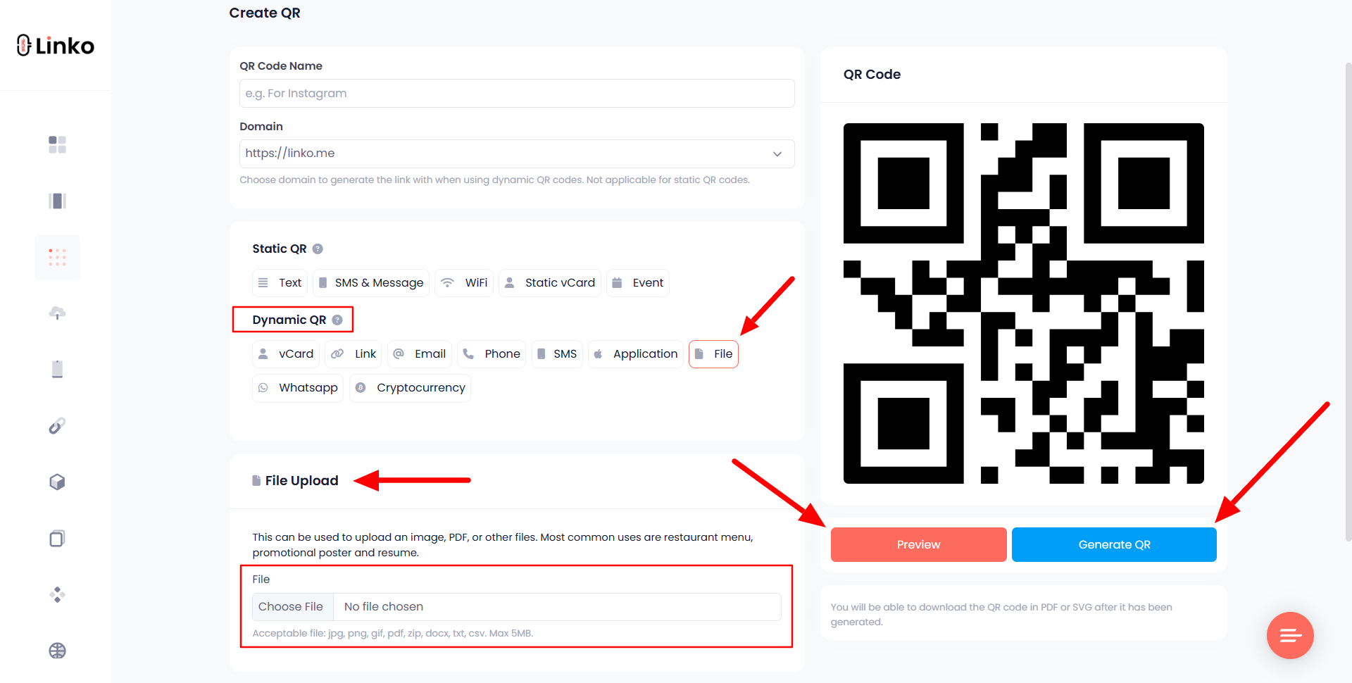 How to Create a File QR Code – Free File QR Code Generator 4 Generate a File QR Code