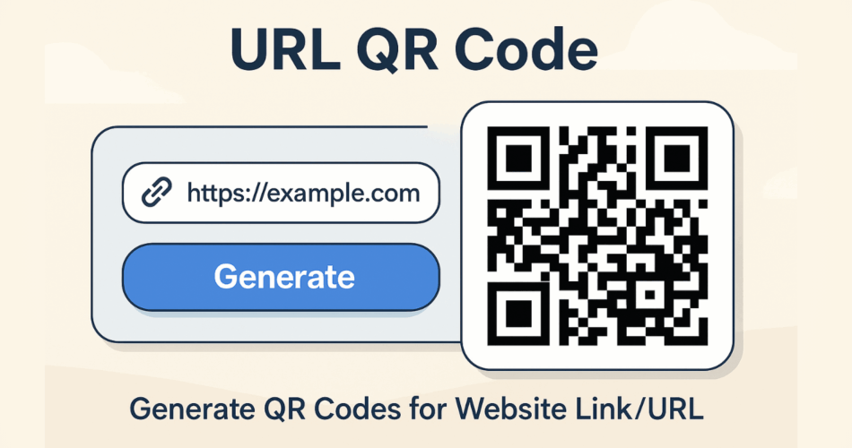 Generate a QR code for website links