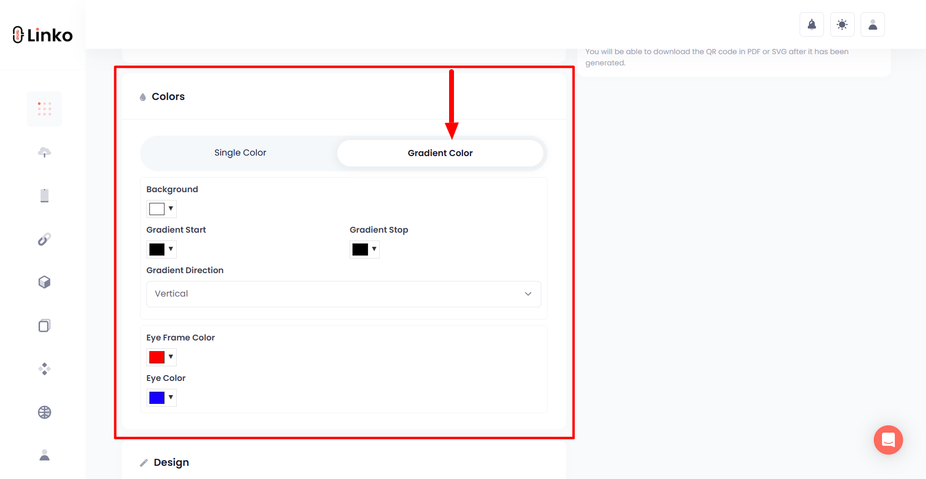 How to Create a Crypto QR Code - Free Cryptocurrency QR Code 6 QR Code Gradient Color Option