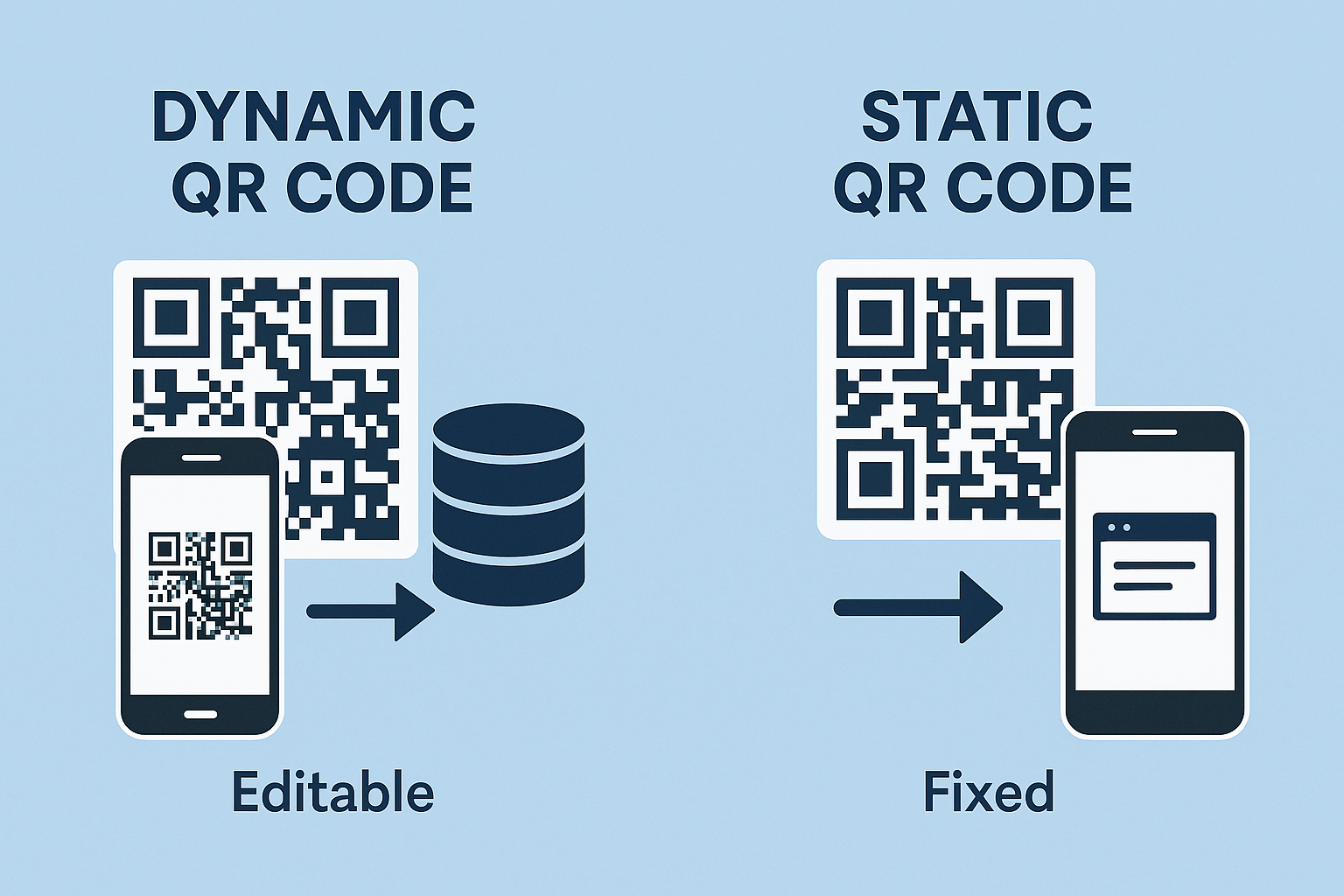 Dynamic QR Code vs Static QR Code: Which One to Use? 2 Static QR Code vs Dynamic QR Code