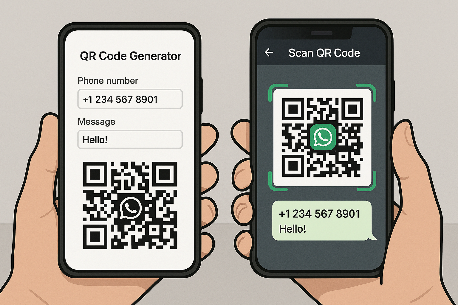 How to Create a WhatsApp QR Code - Free QR Code Generator 2 WhatsApp QR Code