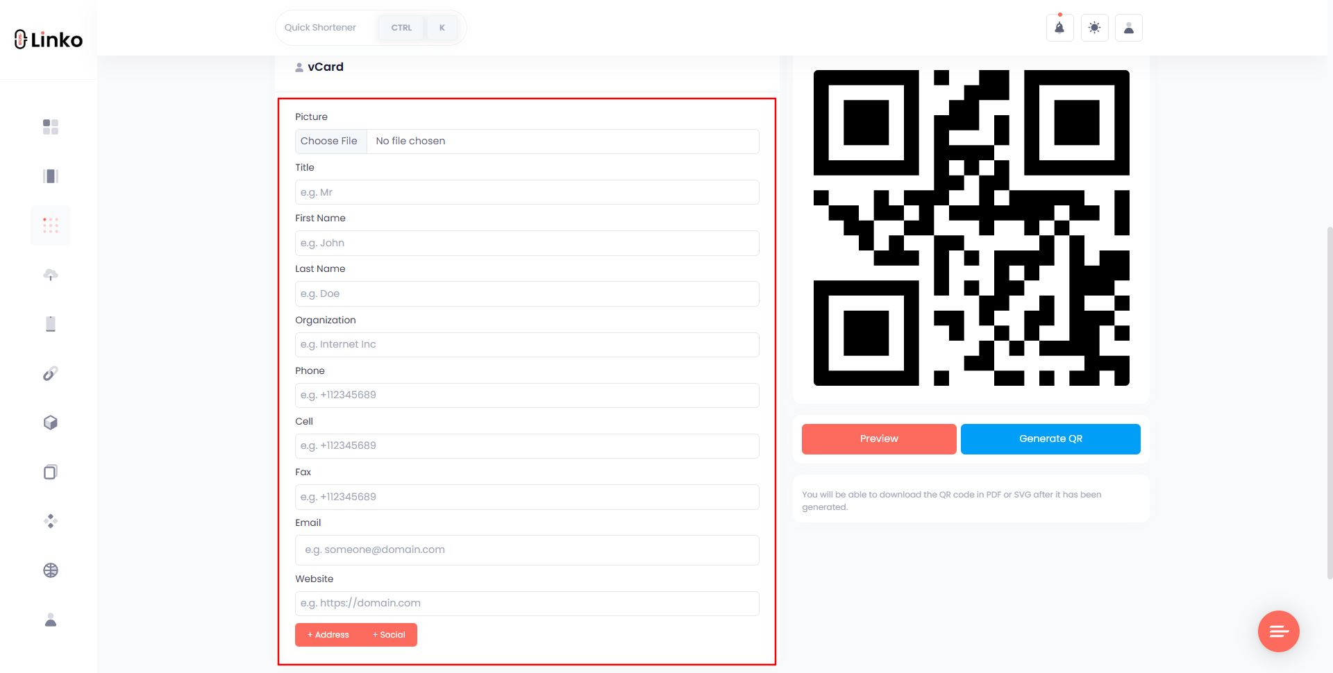 How to Generate a QR Code For vCard - Free vCard QR Code 4 dynamic vCard QR Code