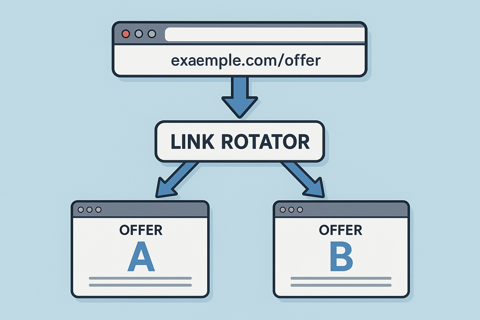 How to Use a Link Rotator: Rotate Any URL in 2 Minutes 2 Link Rotator Visualization