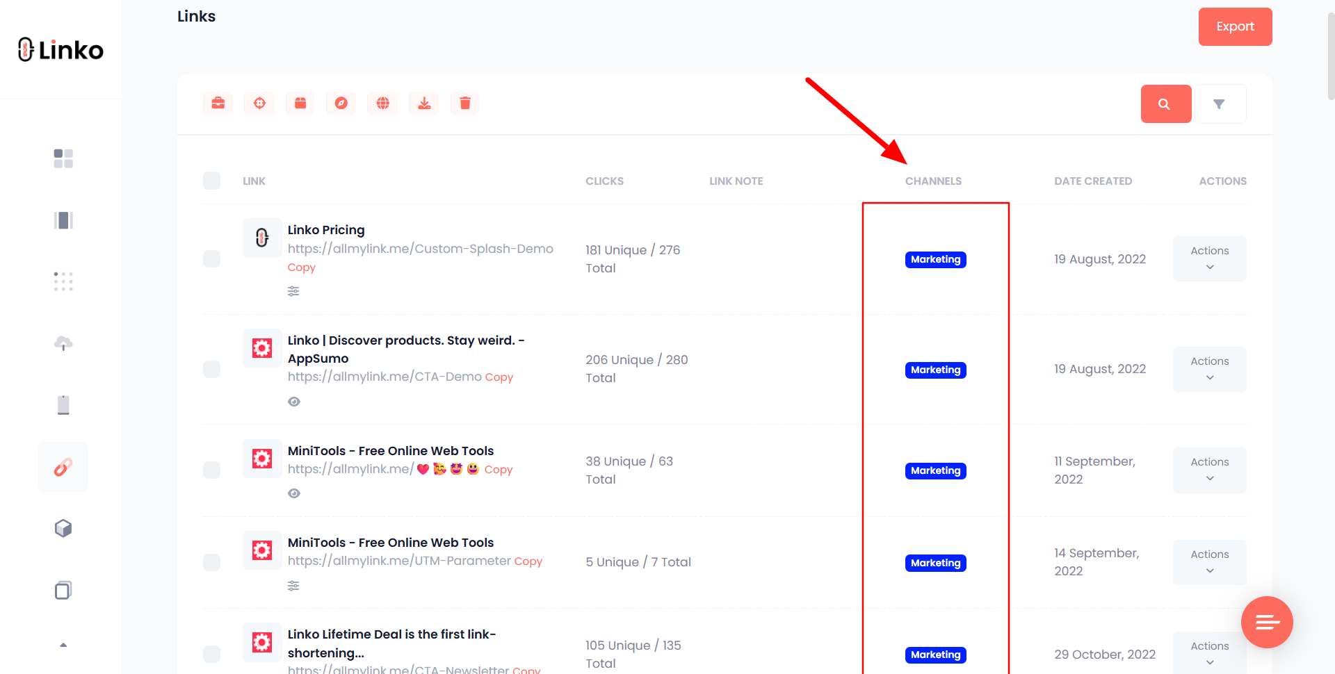 Link Channels Demonstration at Linko