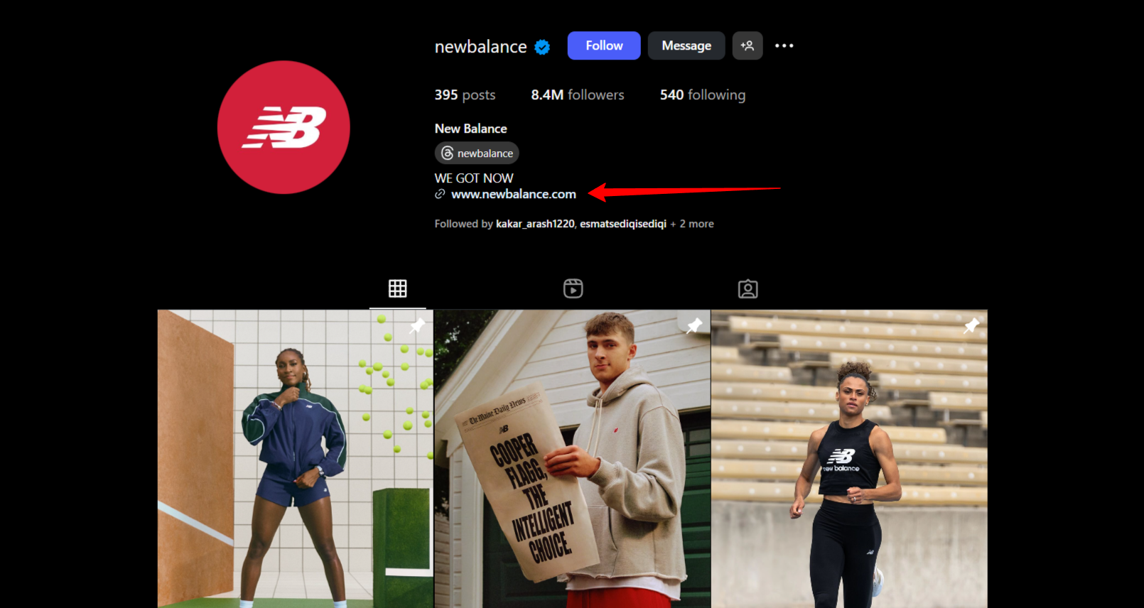 Branded Link vs Generic Link: Which One Drives More Clicks 2 Newbalance Instagram Profile