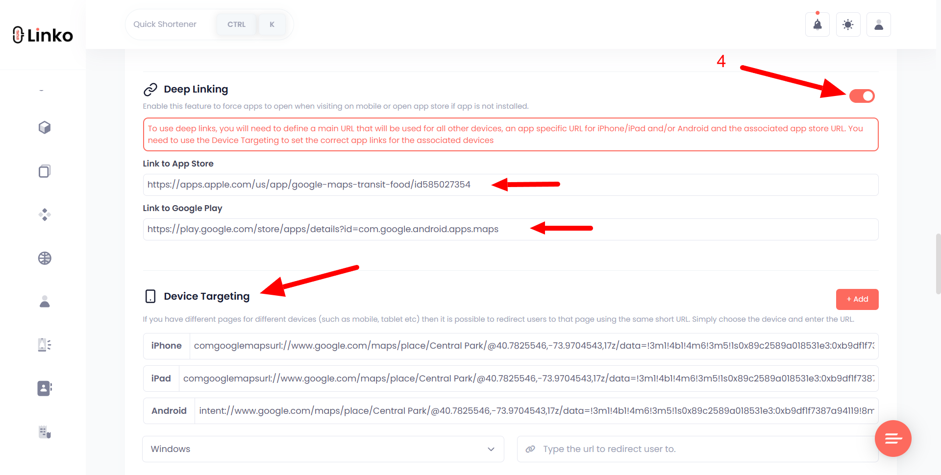 Generating Google Maps Deep Link