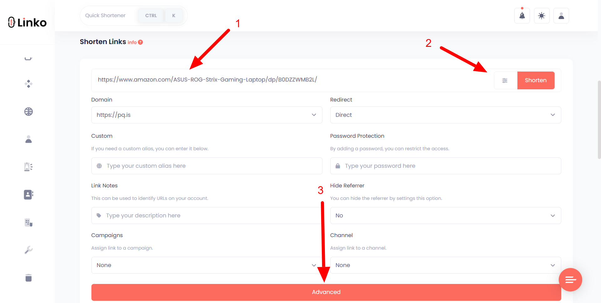 Pasting Amazon Product Link