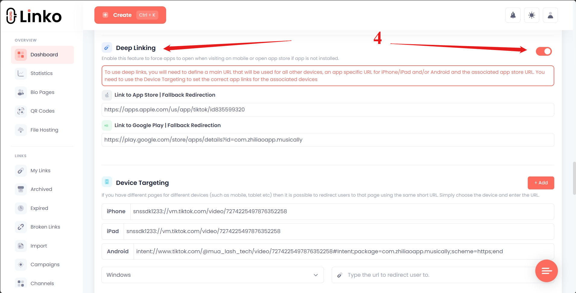 How to Create a TikTok Deep Link (Videos, Profiles, Sounds) 4 Generating Deep Links For TikTok Video