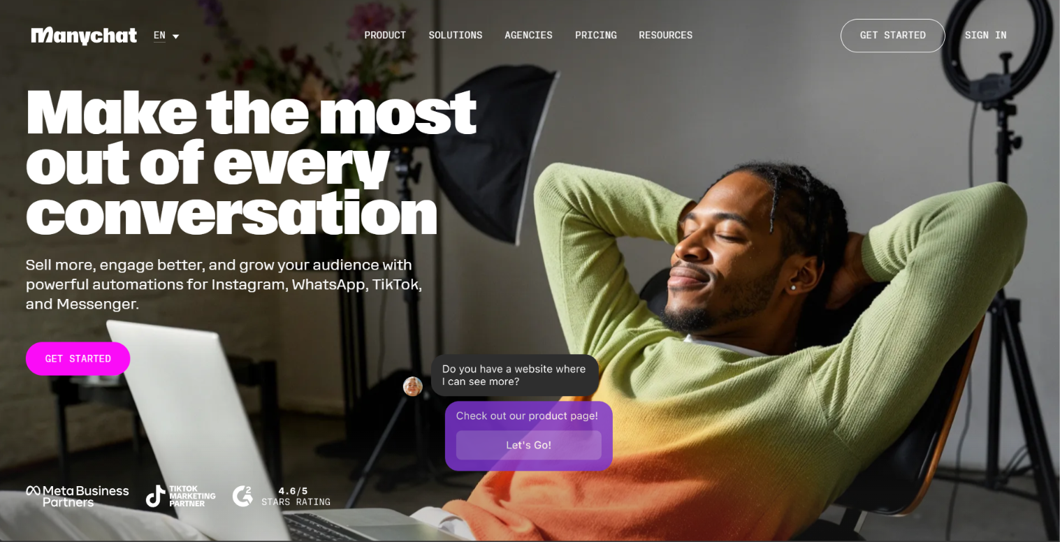 ManyChat Website