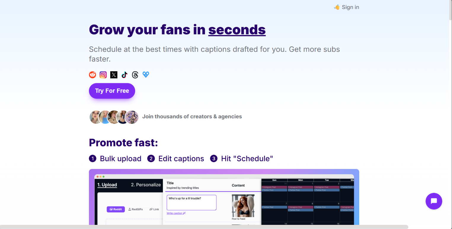 FanGrowth Website