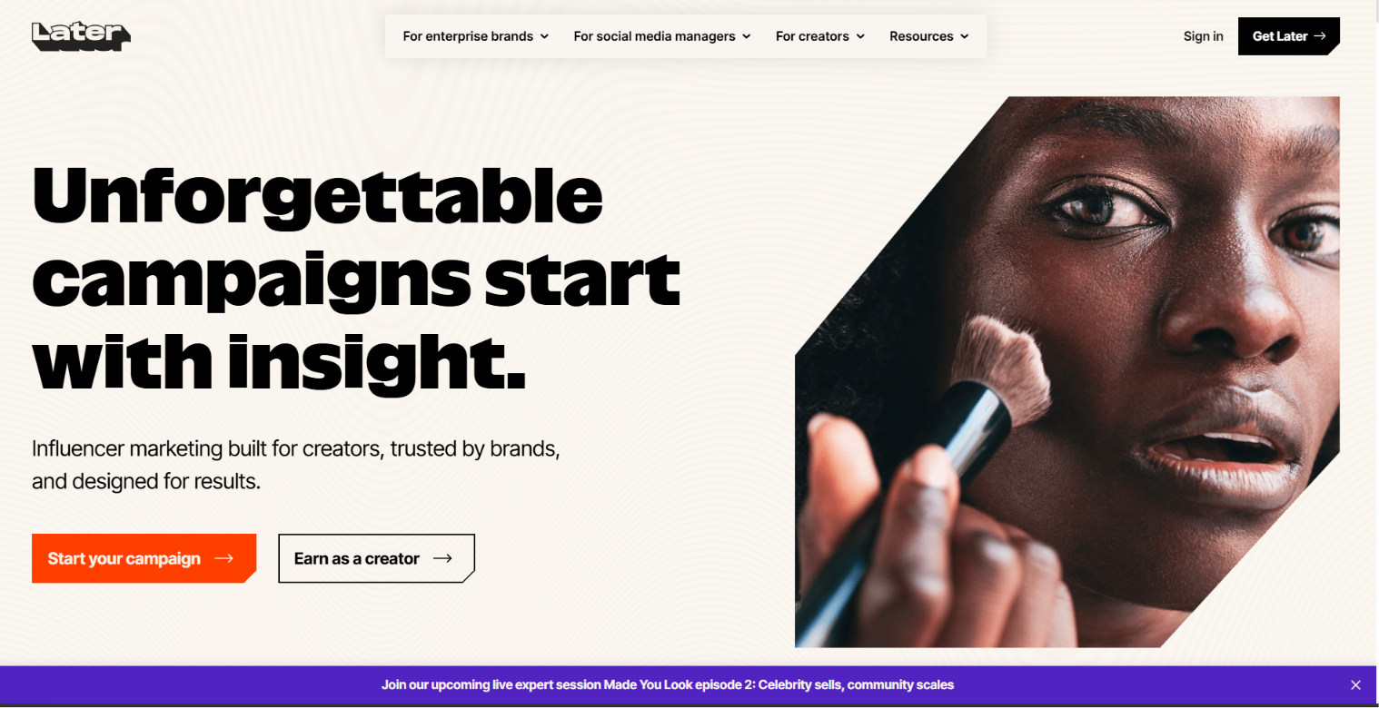 Later Website