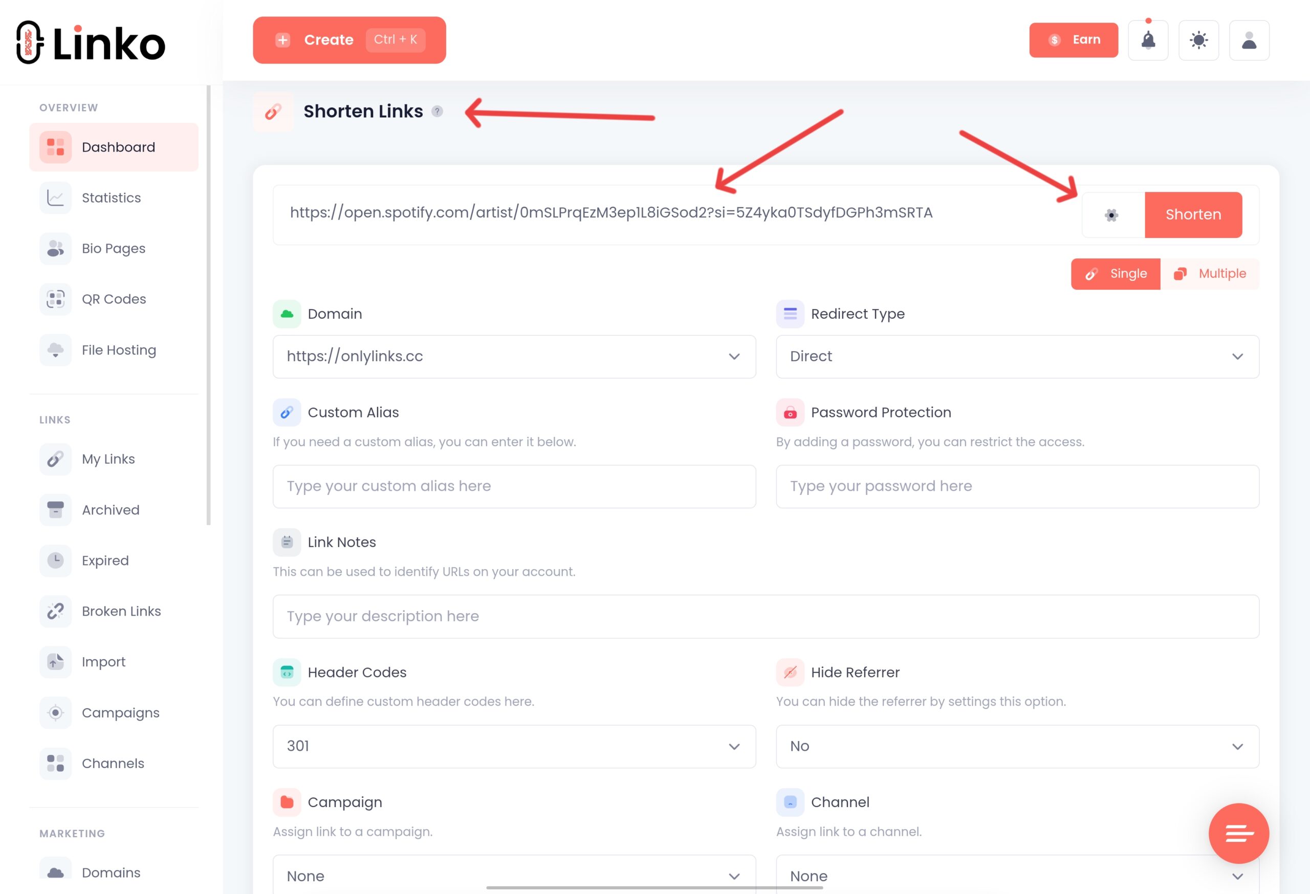 Creating a Spotify Deep Link at Linko 