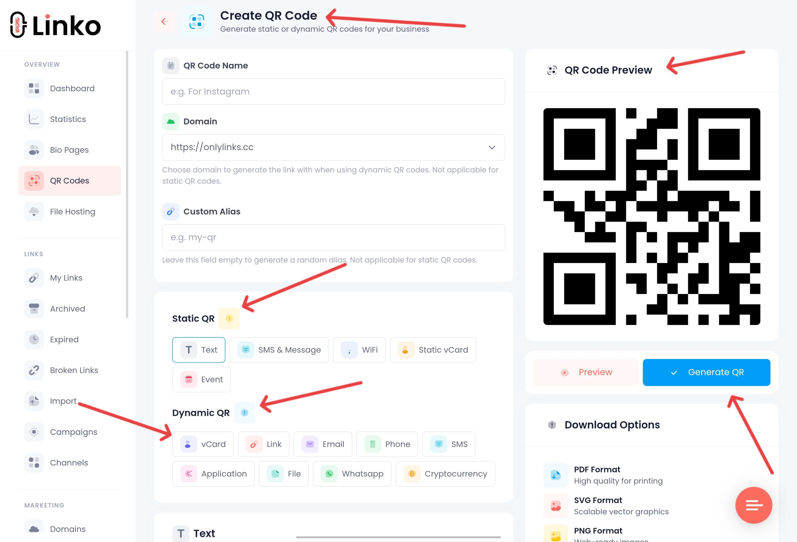 QR Code for Business Card: How to Add One 5 Linko vCard QR Code Editor