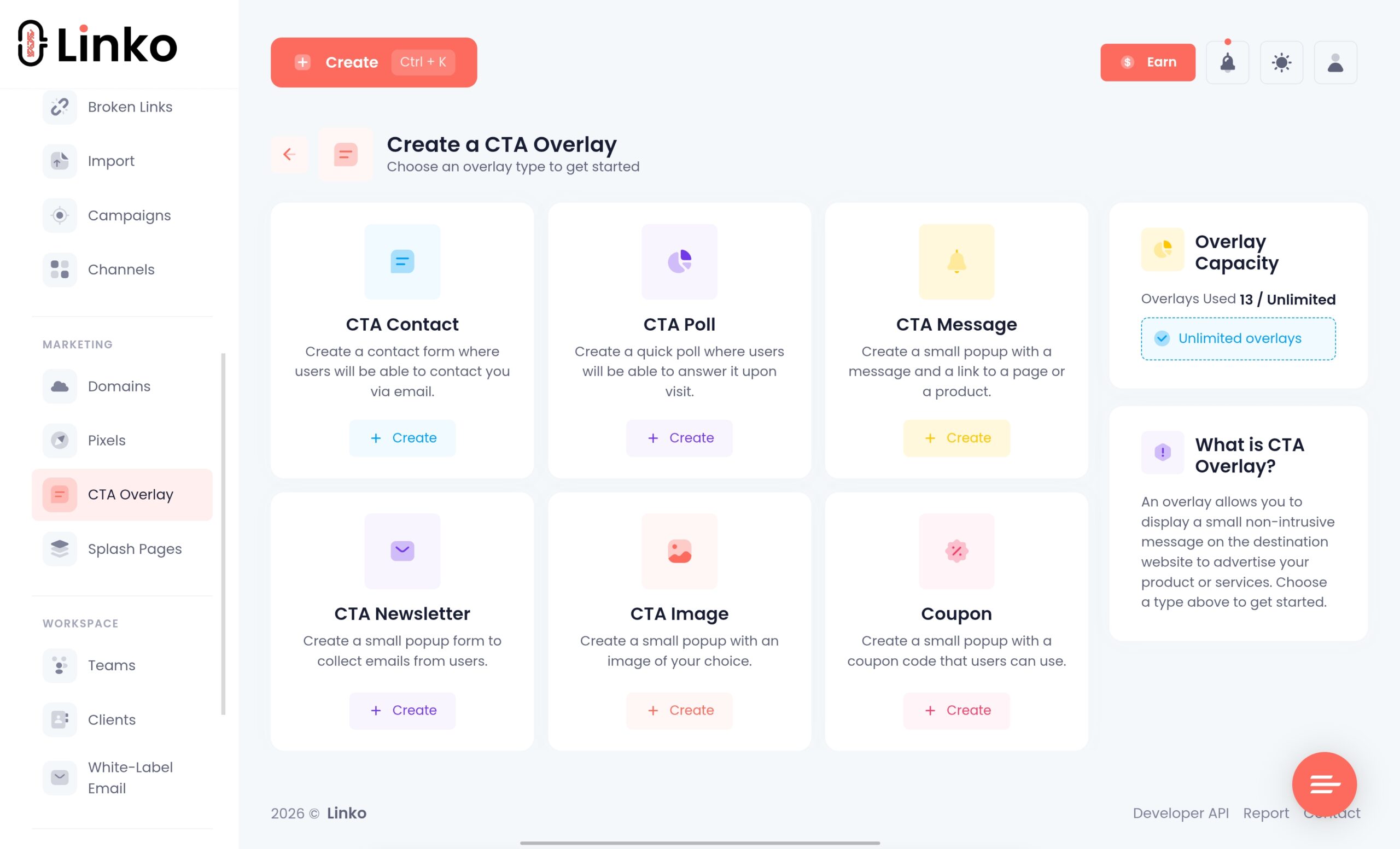 Linko CTA Overlay 