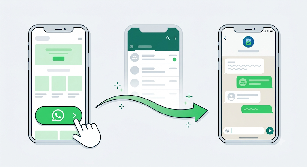 WhatsApp Deep Link: How to Create a Click-to-Chat Link 2 Illustration showing what is a whatsapp deep link