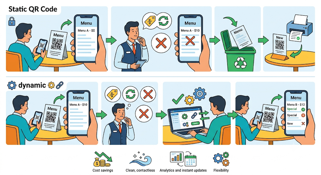 Static vs Dynamic QR Code