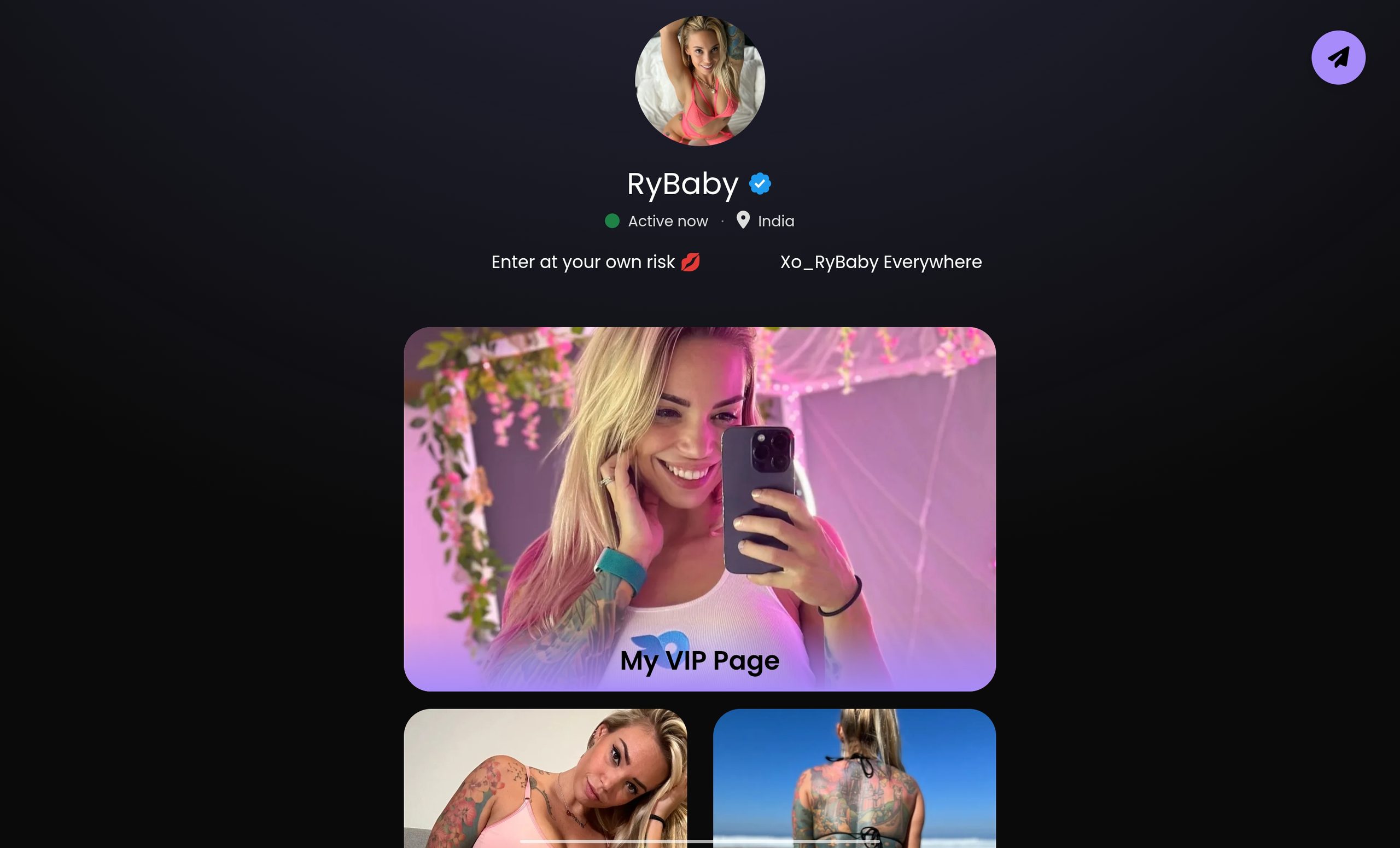 OnlyFans Landing Page: What to Include for More Conversions 4 Linko bio profile preview
