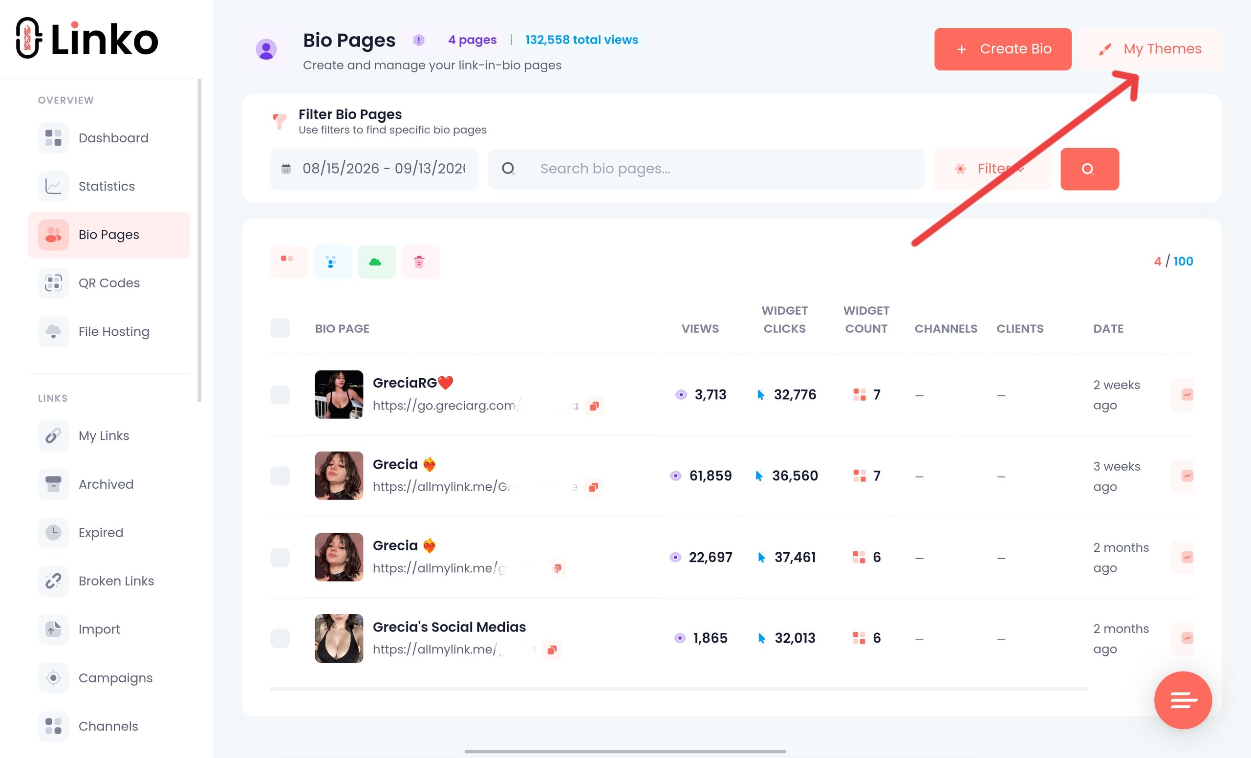 OnlyFans Landing Page: What to Include for More Conversions 13 Linko bio page custom template feature